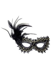 Widmann Masque pour les yeux Noble avec des plumes