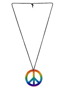 Widmann Collier hippie de la paix arc-en-ciel