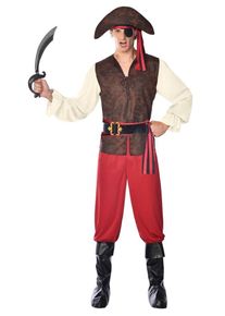 Amscan Enøjede Piet piratdragt til mænd
