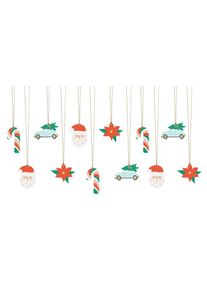 partydeco 12 pendentifs cadeaux de Noël