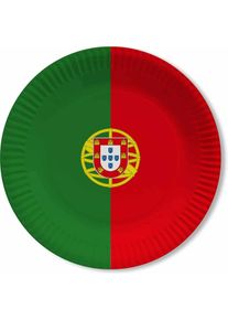 10 papierowych talerzy Portugalia Lizbona 23cm