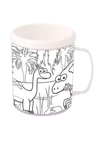 Henbrandt Mug dinosaure à colorier