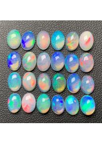 Special offer Natural Opal Bare Stone Colorful Opal Bare Stone Color Opal 5*7mm Gemstone Custom Pendant Stud Earrings