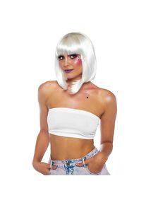 Leg Avenue Long Bob UV Perücke perlweiß