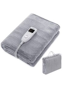 Monzana® Sur-matelas chauffant gris 150x80cm 60W