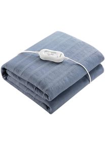 Monzana® Couverture chauffante électrique bleu gris 190x80cm