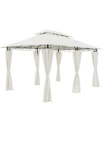Casaria® Tonnelle de jardin Topas beige 4x3m