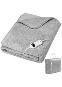 Monzana® Couverture chauffante 180x130cm 120W en polaire polyester