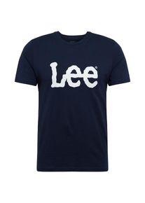 Lee T-Shirt 'WOBBLY LOGO TEE' Herren navy / weiß Größe S