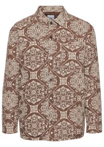 Karl Kani Heren Tussenjas beige / bruin gemêleerd L