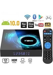 T95 Smart-TV-Box Android 10 unterstützt 6K 30fps YouTube Google Play Google Sprachassistent Lemfo 2.4g 5G WLAN Bluetooth 6K 16G 32GB 64GB 4K Quad Core Set-Top