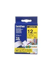 Brother - TZe Tape 12mmx8m Black&Yellow