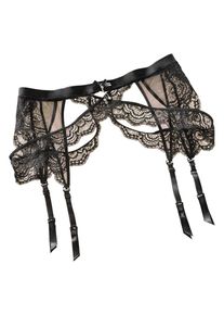 Petite Fleur Gold Dames Jarretels zwart XL