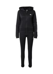 adidas Sportswear Dames Trainingspak 'Linear' zwart / wit 4XS