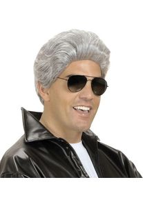 Widmann Perruque Danny Grease grise pour homme