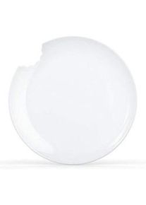 FIFTYEIGHT PRODUCTS 2 Platos Postre con Mordisco de Porcelana Blanca