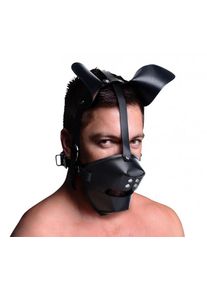 Master Series Masque Puppy Play avec Ballgag - noir