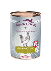12 x 400 g Terra Canis Alimentum Veterinarium Low Mineral Dieta Pollo alimento umido per cani