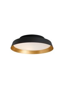 Carpyen LED-Außendeckenleuchte Boop! Ø37cm schwarz/gold