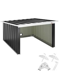 Gardebruk&reg; Garage robot tagliaerba antracite tetto pieghevole