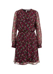 WE Fashion Kleid Damen gelb / rotviolett / schwarz / weiß Größe 34