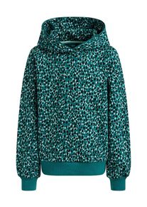 WE Fashion Bluzka sportowa dla dziewczynek zielony / czarny / biały Rozmiar 98-104