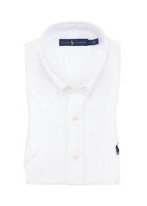 plussize: Nadměrná velikost: Polo Ralph Lauren, Koszula z krótkim rękawem z lekkiej bawełny z kołnierzykiem button down Biała