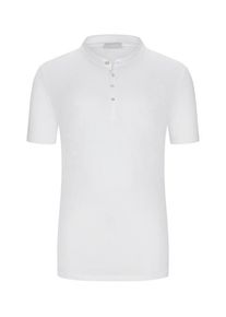 plussize: Nadměrná velikost: Mey, T-shirt z dżerseju z dekoltem na guziki Biała