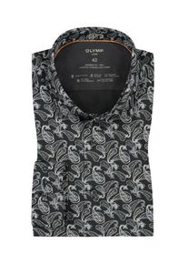 Plus size : OLYMP, Luxor 24/Seven, Modern Fit shirt with stretch content, extra long in a Black
