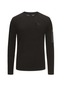 Plus size : BOSS Green, Lightweight sweatshirt with breast pocket, Hei Q Mint in a Black