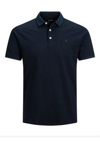 Jack & Jones Plus size : Jack & Jones, Pure cotton polo shirt in a Navy Blue