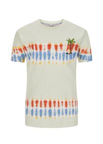 Scotch & Soda Plus size : Scotch & Soda, T-shirt with batik pattern and palm motif in a Mint Green