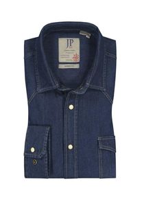 plussize: Nadměrná velikost: JP1880, Modna koszula jeansowa Niebieski