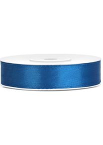 partydeco Nastro regalo raso blu 12mm x 25m
