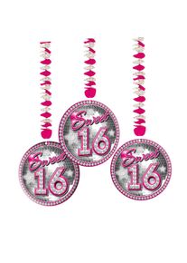 Folat 3 pendentifs en spirale Blingbling Sweet 16