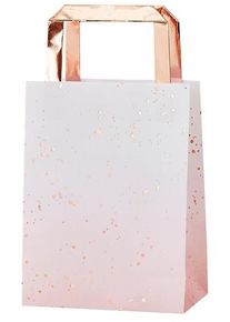 Ginger Ray 5 borse regalo rosa oro 27cm