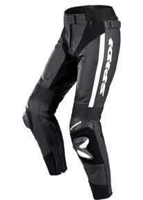 Spidi RR Pro 2, de leerbroekvrouw , kleur: zwart/witte , maat: 48