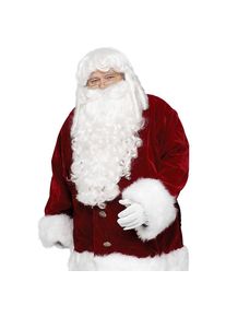 Professionelles Weihnachtsmann Bart- und Perücken-Set