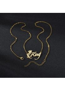 Personalized Custom Nameplate With Crown Diamond Custom Necklaces Stainless Steel Necklaces For Women Men Fashion Jewelry Gifts
