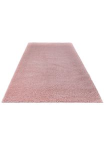 Home Affaire Hochflor-Teppich »Shaggy 30«, rechteckig, Teppich, Uni Farben, besonders weich und kuschelig