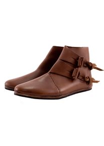 Viking shoes Jorvik dark brown with rubber sole 44