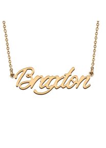 Braxton Custom Name Necklace Customized Pendant Choker Personalized Jewelry Gift for Women Girls Friend Christmas Present