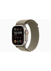 Apple Watch Ultra 2 GPS + Cellular 49mm - Titanium Case with Olive Alpine Loop - Medium