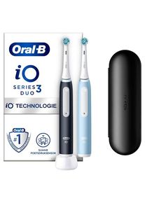 Oral-B Elektrische Zahnbürste iO3 Duo Matt Black / Ice Blue