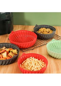 Air Fryers Silicone Baking Pan Tray Fried Chicken Basket Mat Oven AirFryer Special Pot Replacemen Grill Pan Kitchen Accessories