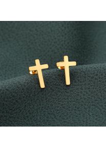 Stainless Steel Small Jesus Cross Stud Earrings Simple Christian Cross Earrings For Women Gifts Religious Jewelry