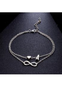Cross Charm Chain Initials Anklets for Women Sandals Pulseras Tobilleras Mujer Letter Pendant Anklet Bracelet Foot Jewelry Gift