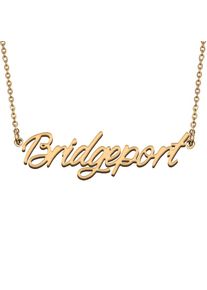 Bridgeport Custom Name Necklace Customized Pendant Choker Personalized Jewelry Gift for Women Girls Friend Christmas Present