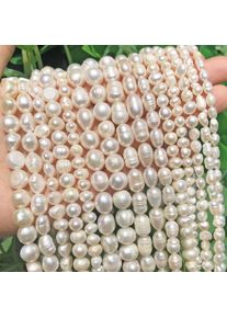 Real Natural Freshwater Pearl Beads Baroque Punch Oval Loose Beads for Jewelry Making DIY Bracelet Necklace Handmade Crafts