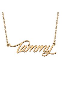 Tammy Custom Name Necklace Customized Pendant Choker Personalized Jewelry Gift for Women Girls Friend Christmas Present